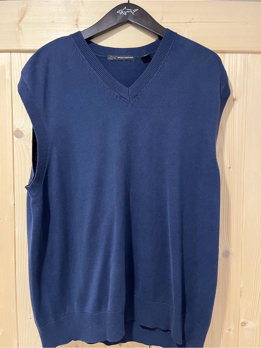 Greg Norman Collection Men's Navy V-Neck Sweater Vest XL 🦈 ⛳️